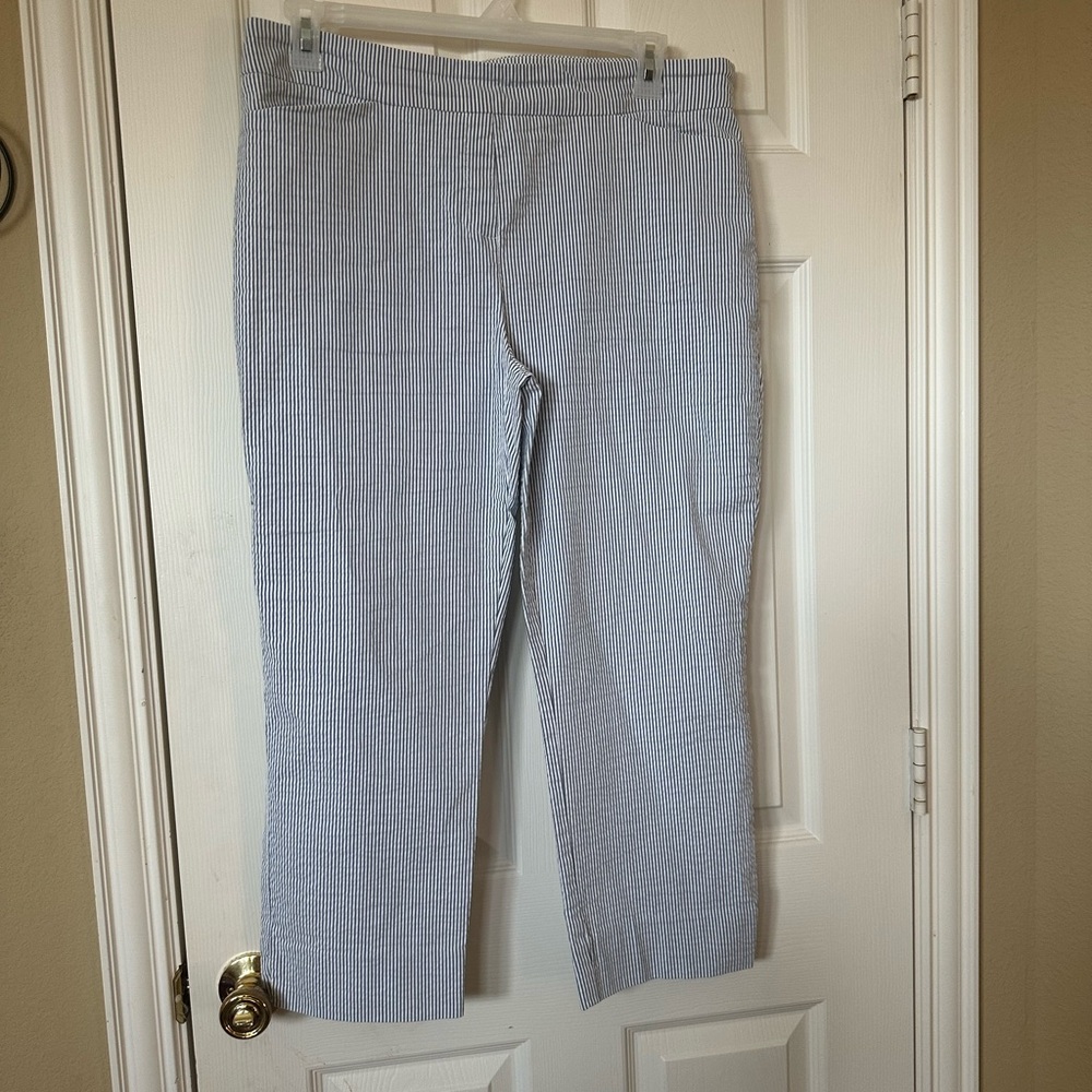 Blue Striped Pants